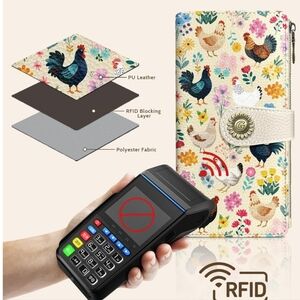 Floral RFID Blocking Wallet Case